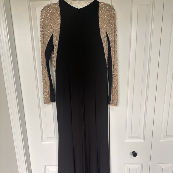 XSCAPE Beaded Colorblock Gown - Picture 8 of 15